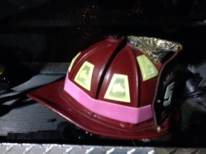 Lt. Bronner has his new pink helmet band on already.  Get one HERE.  