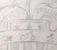 Sneak peek at the 2014 logo for our Triathlon / Running Jersey from Fire Medic Art.