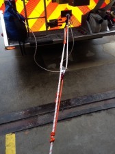 River right anchor and 3:1 for tensioning. Another set-up below