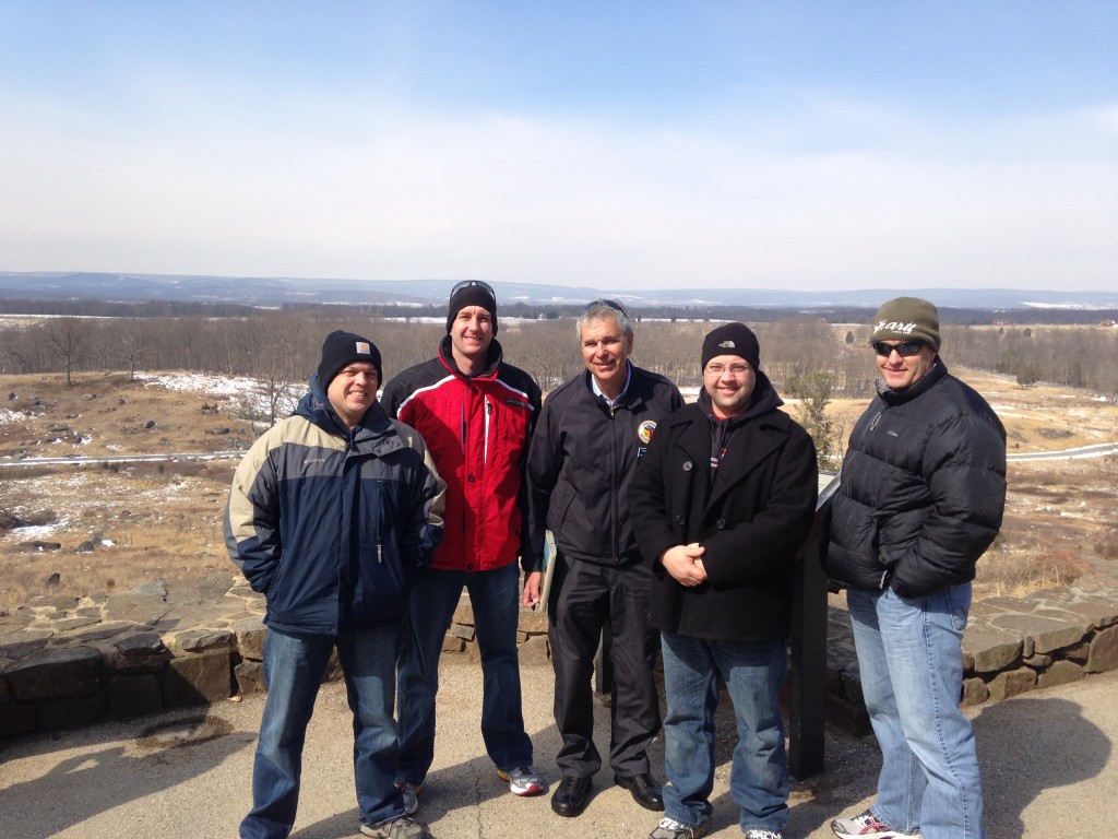 Little Round Top - Gettysburg, PA.  Chuck Burkell's first tour as a licensed battlefield guide.  